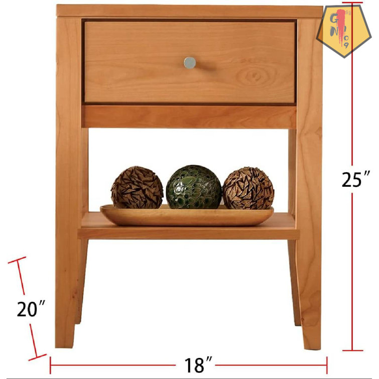 GN109 Solid Wood Nightstand Wayfair Canada